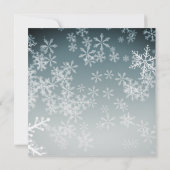 Custom Snowflake Weihnachts-Flat Card (Rückseite)