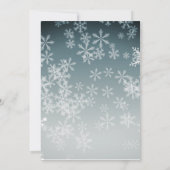 Custom Snowflake Weihnachtskarte (Rückseite)