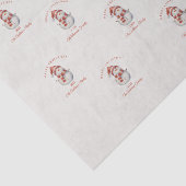 Custom Snowman Aquarell Weihnachtsgeschenk Seidenpapier (Ausschnitt)