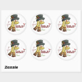 Custom Snowman Baking Stickers (Blatt)