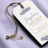 Custom Snowman lila Thema Kinderdusche Geschenkanhänger