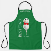 Custom Snowman Red Bowtie Black Buffalo Tasten Schürze (Vorderseite)