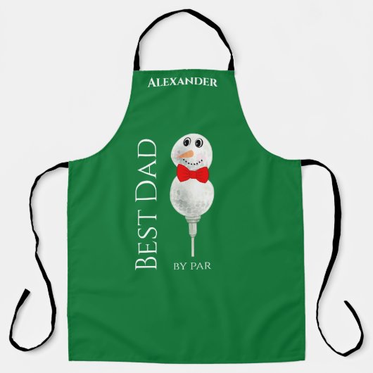 Custom Snowman Red Bowtie Black Buffalo Tasten Schürze (Vorderseite)