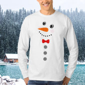 Custom Snowman Red Bowtie Black Buffalo Tasten T T-Shirt