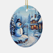 Custom Snowman Weihnachtsschmuck (Rechts)