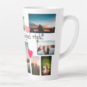 Custom SO GLÜCKLICH ICH SCHWIMMTE RICHTIGE Collage Milchtasse (Rechts)