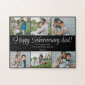 Custom Sober Anniversary Vater 6 Fotos Personalisi Puzzle (Horizontal)