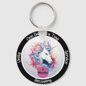 Custom Sobriety Erholung Meilenstein Geschenk - Ei Schlüsselanhänger (Vorderseite)