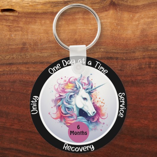 Custom Sobriety Erholung Meilenstein Geschenk - Ei Schlüsselanhänger (Vorderseite)