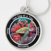 Custom Sobriety Erholung Meilenstein Geschenk - Sc Schlüsselanhänger (Vorne)