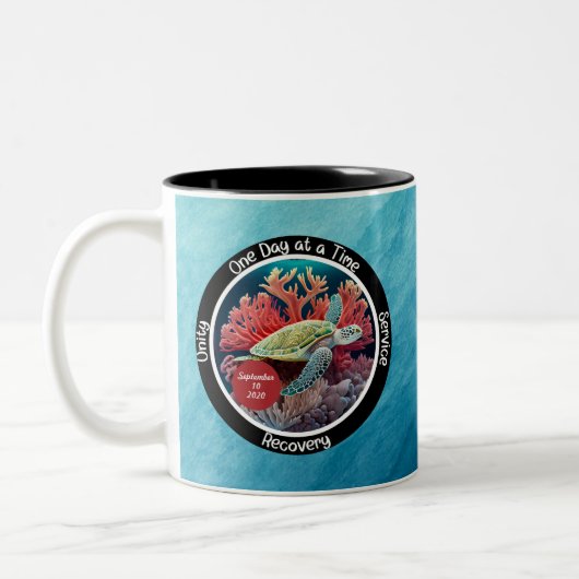 Custom Sobriety Erholung Meilenstein Geschenk - Sc Zweifarbige Tasse (Links)