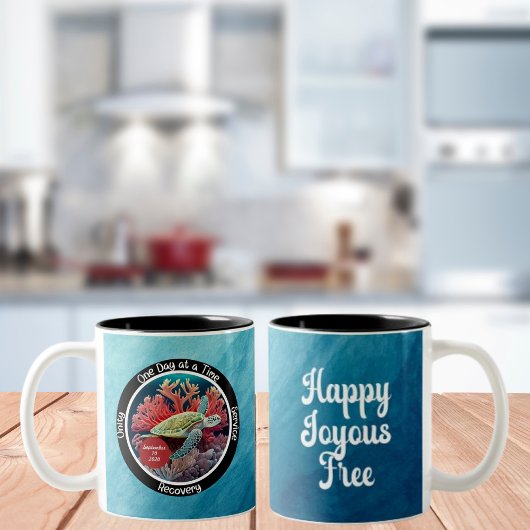 Custom Sobriety Erholung Meilenstein Geschenk - Sc Zweifarbige Tasse
