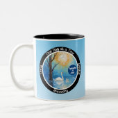 Custom Sobriety Meilenstein Geschenk - Swan In Lak Zweifarbige Tasse (Links)