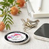 Custom Sobriety Meilenstein Geschenk - Trans Prix Schlüsselanhänger (Seite)