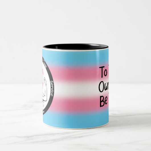 Custom Sobriety Meilenstein Geschenk - Trans Prix Zweifarbige Tasse (Mittel)