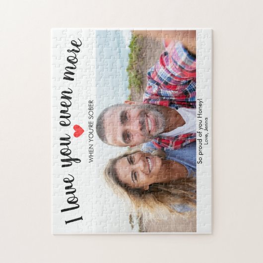 Custom Sobrification 1 Foto Personalisiert Puzzle (Vertikal)