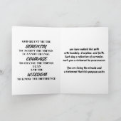 Custom Sobristone Meilensteine-Karte | Spirituelle Karte (Innenseite)