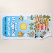 Custom SoCal Beach Handtuch (Vorderseite)