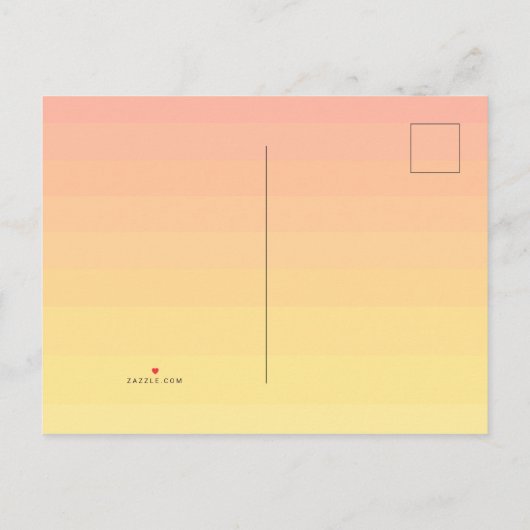 Custom SoCal Birthday Einladungspostkarte (Rückseite)