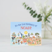 Custom SoCal Birthday Einladungspostkarte (Stehend Vorderseite)