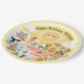 Custom SoCal Birthday Pappteller (Schrägansicht)