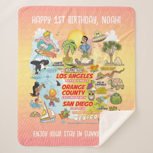 Custom SoCal Paradise Sherpadecke (Vorderseite)