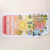 Custom SoCal Sunset Beach Handtuch (Vorderseite)