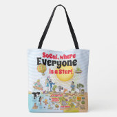 Custom SoCal Tote Bag Tasche (Rückseite)