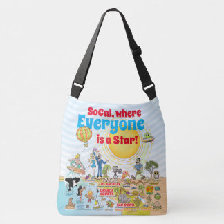 Custom SoCal Tote Bag Tragetaschen Mit Langen Trägern