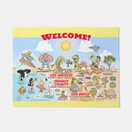 Custom SoCal Welcome Mat Fußmatte