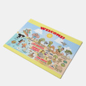 Custom SoCal Welcome Mat Fußmatte (Schrägansicht)