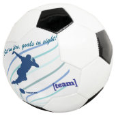 Custom Soccer Ball - "Feet on Fire, Goals in Sight (Dreiviertel)