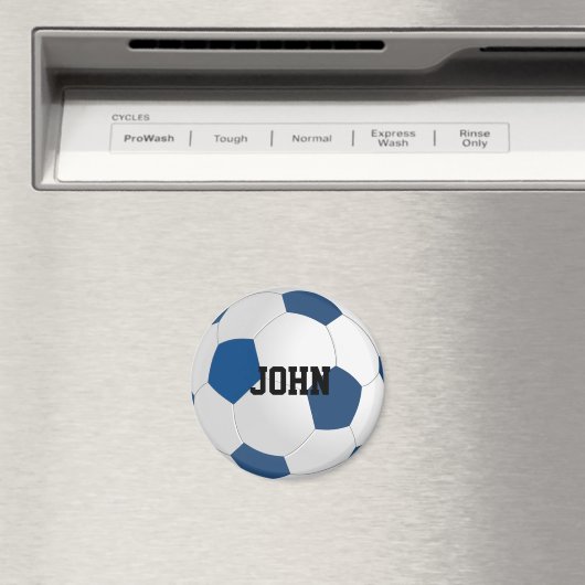 Custom Soccer Ball Magnet (In Situ (Geschirrspüler))