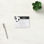 custom soccer ball post it note black and white post-it klebezettel (Büro)