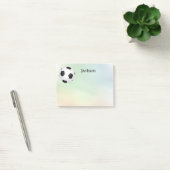 custom soccer  ball post it note to personalize post-it klebezettel (Büro)