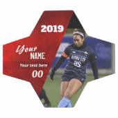 Custom Soccer Ball Red (Flach)