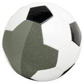 Custom Soccer Ball — Vertikal gespaltenes Moss Gre (Dreiviertel)