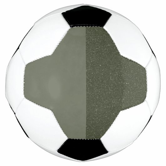 Custom Soccer Ball — Vertikal gespaltenes Moss Gre (Vorderseite)