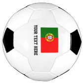 Custom soccer ball with flagge Portugal (Gedreht)