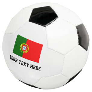 Custom soccer ball with flagge Portugal