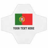 Custom soccer ball with flagge Portugal (Flach)