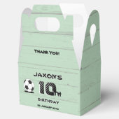 Custom Soccer Birthday Favor Box – Party Gift Box Geschenkschachtel (Geöffnet)