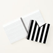 Custom Soccer Football Black & White Jersey Notizbuch (Innenseite)