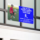 Custom Soccer Football Gecoacht Klassenunterricht Banner (Äußeres Gebäude)