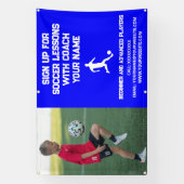 Custom Soccer Football Gecoacht Klassenunterricht Banner (Vertikal)