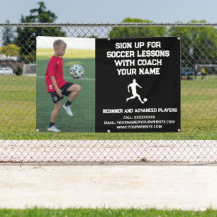 Custom Soccer Football Gecoacht Klassenunterricht  Banner