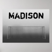 Custom Soccer (Football) Player / Team Name Poster (Vorne)