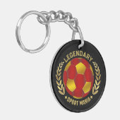 Custom Soccer Logo Schlüsselanhänger (Vorderseite links)