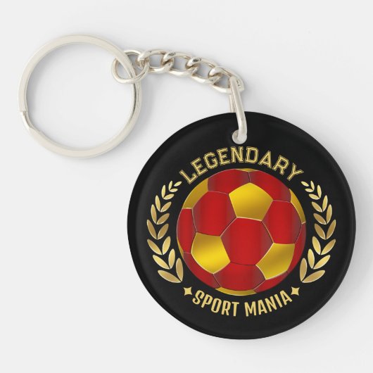 Custom Soccer Logo Schlüsselanhänger (Vorderseite)