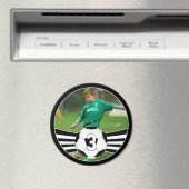 Custom Soccer Player Foto & Jersey Number Sports Magnet (In Situ (Geschirrspüler))